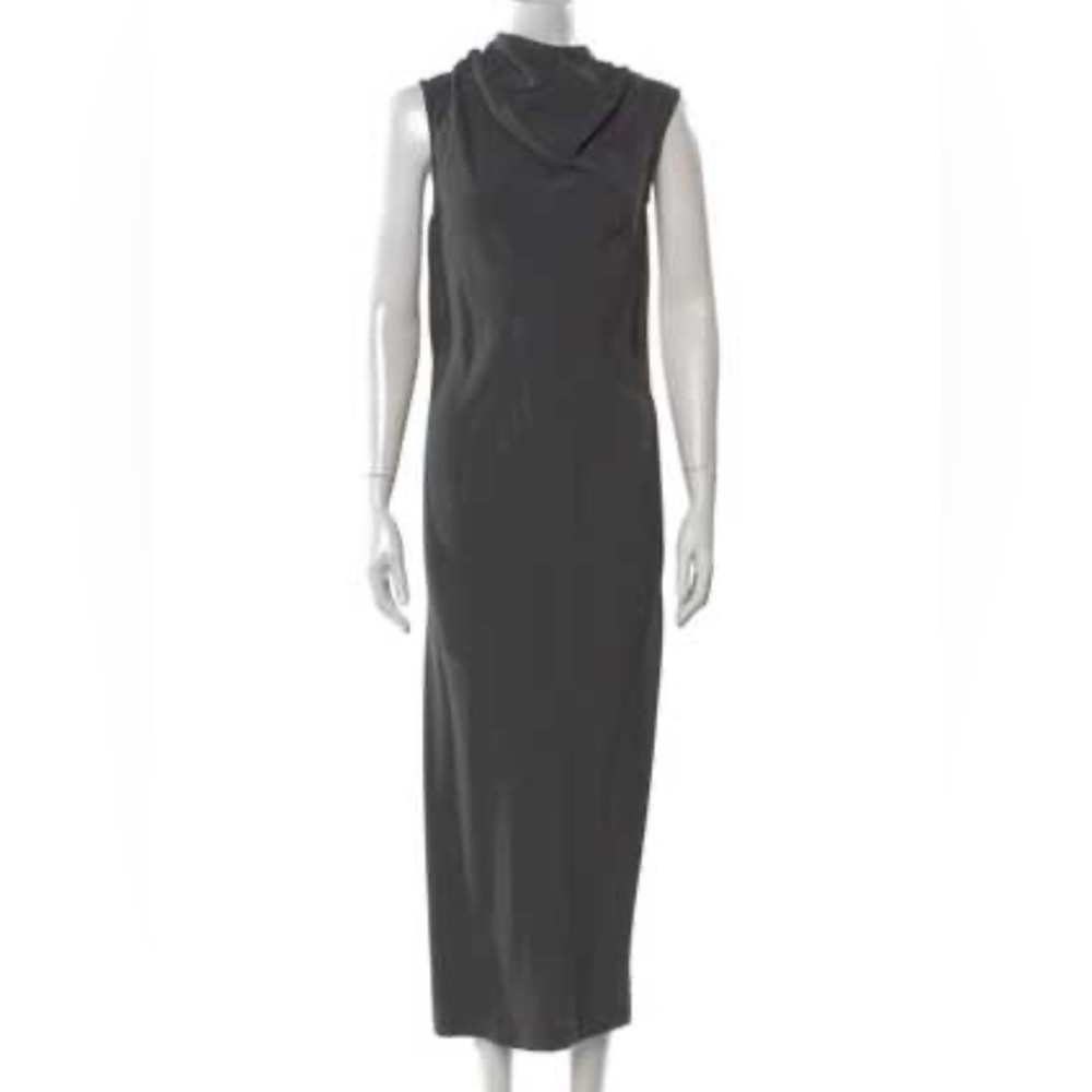 Archival Rick Owens F/W 15 "Sphinx" Mainline Draped Cowl Midi Dress - Picture 9 of 16